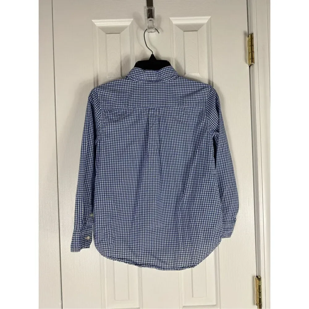 Ralph Lauren Boys Gingham Button Down Shirt 7